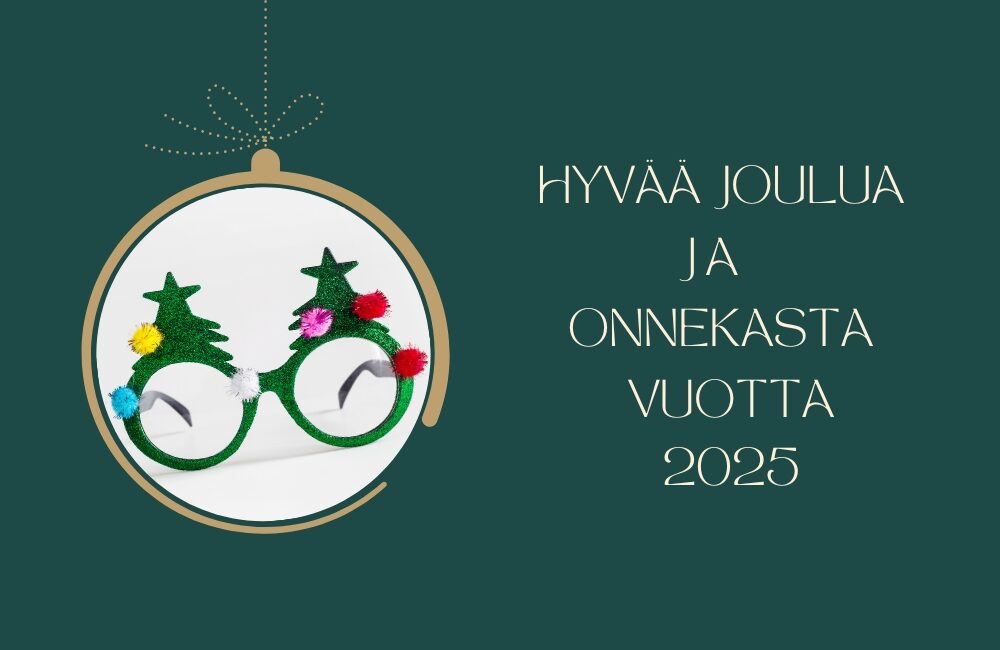 Joulun ja vuoden 2025 toivotus.