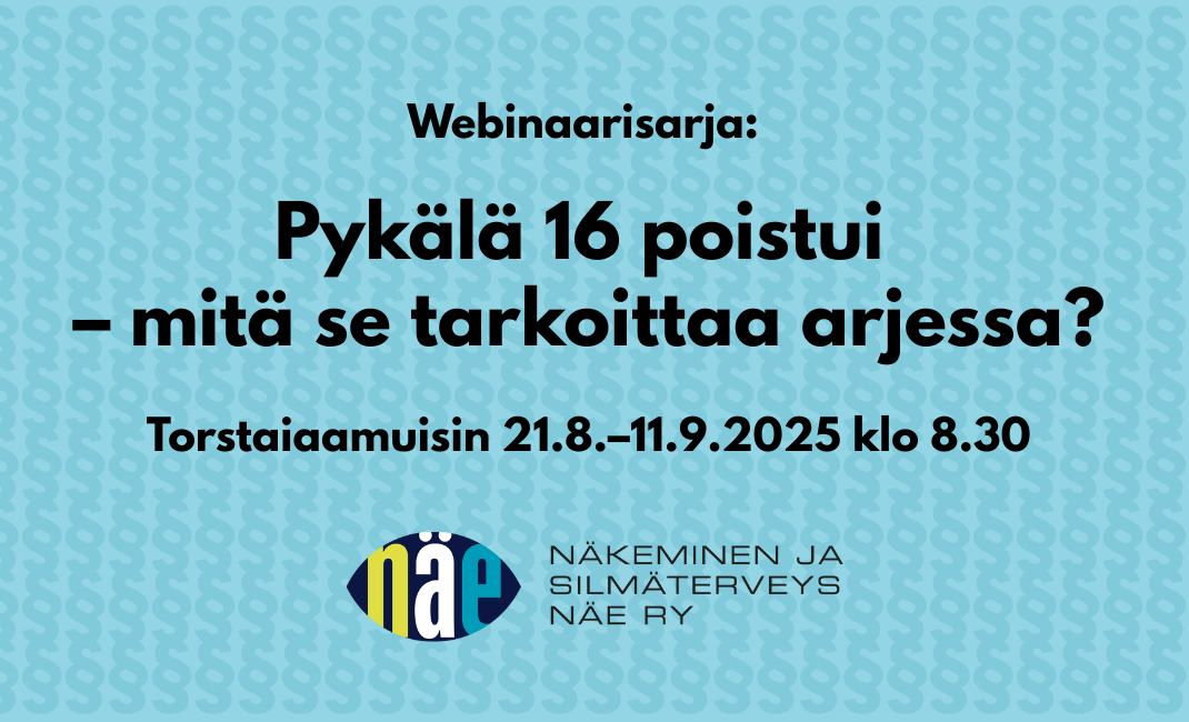 Bannerikuva webinaarisarjasta; nimi ja ajankohta