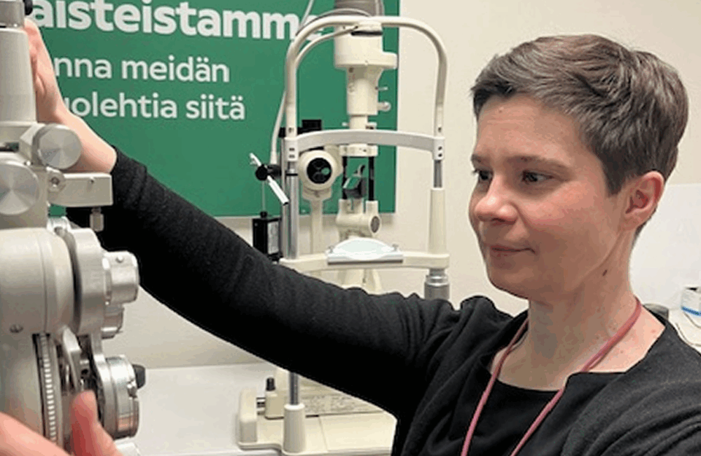 Päivi Tervaniemi on optikkoyrittäjä, joka luotsaa yhdessä Riku Rajalan kanssa Rovaniemen Specsaversia.