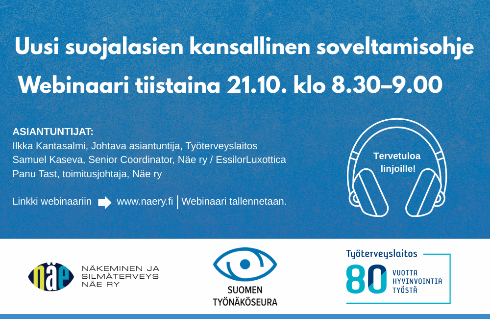 Kuvassa webinaarin ajankohta ja esiintyjät.