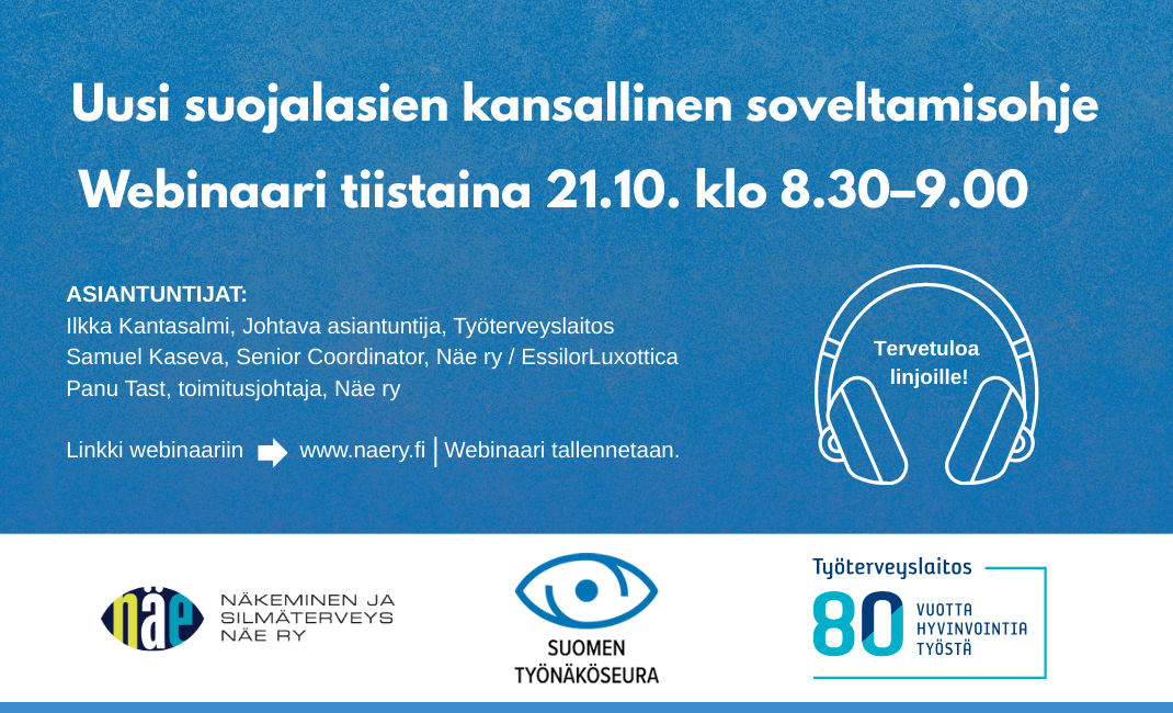 Kuvassa webinaarin ajankohta ja esiintyjät.