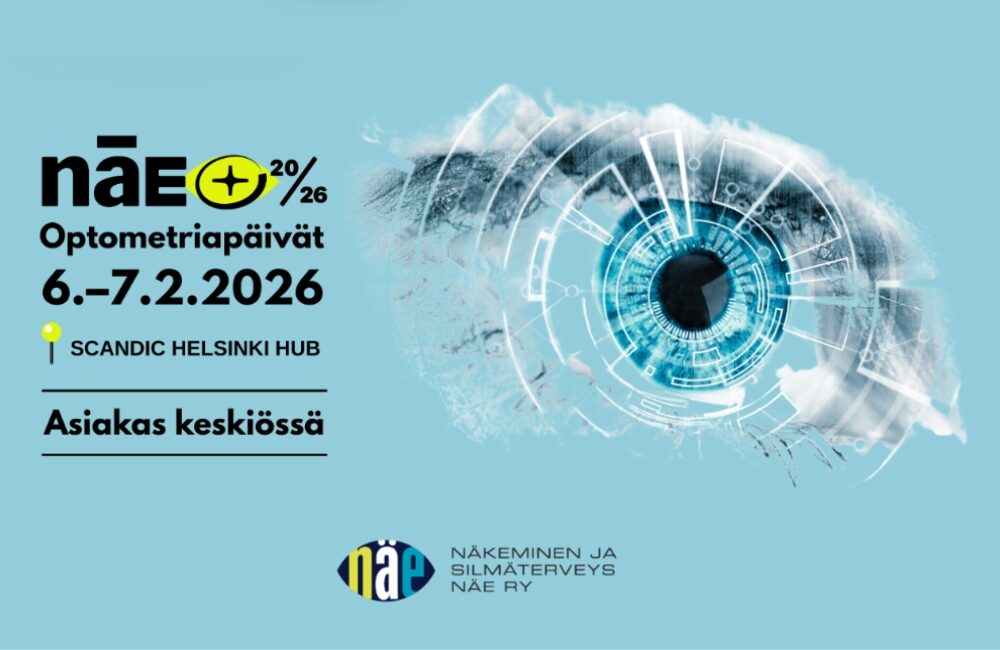 Näe2026 Optometriapäivien bannerikuva, missä ajankohta 6.-7.2.2026.