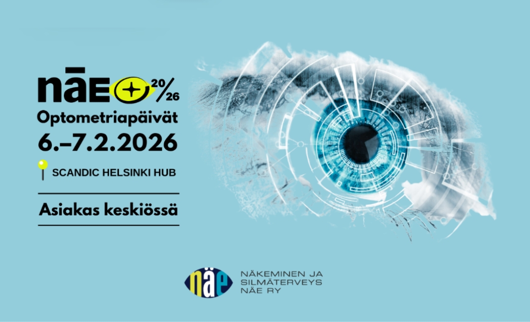 Näe2026 Optometriapäivien bannerikuva, missä ajankohta 6.-7.2.2026.