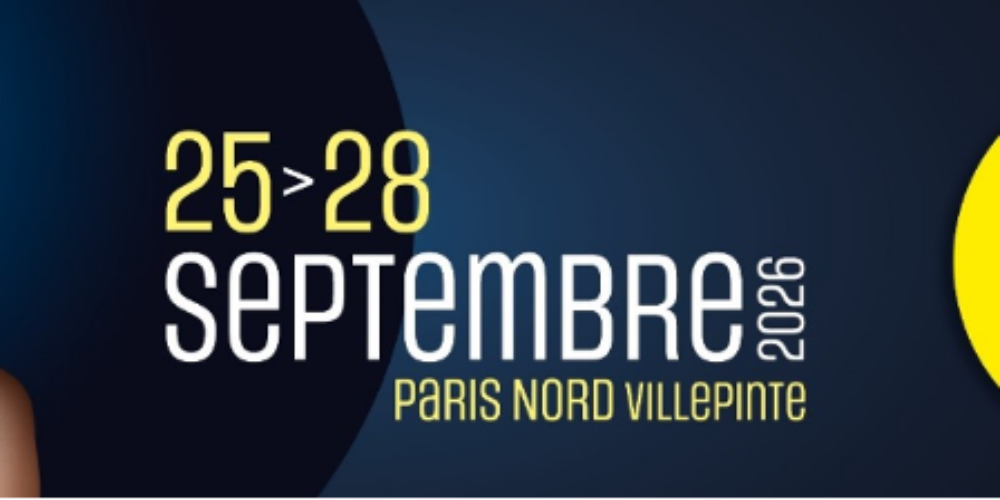 Banneri SILMO Paris 2026 tapahtumalle. Bannerissa lukee "25-28 Septembre 2026, Paris Nord Villepinte"
